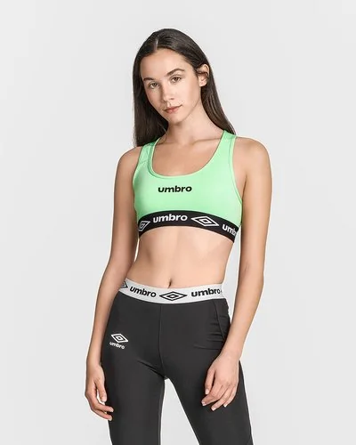 Sport bra with logo print